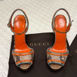 Gucci Python Platforms size 38